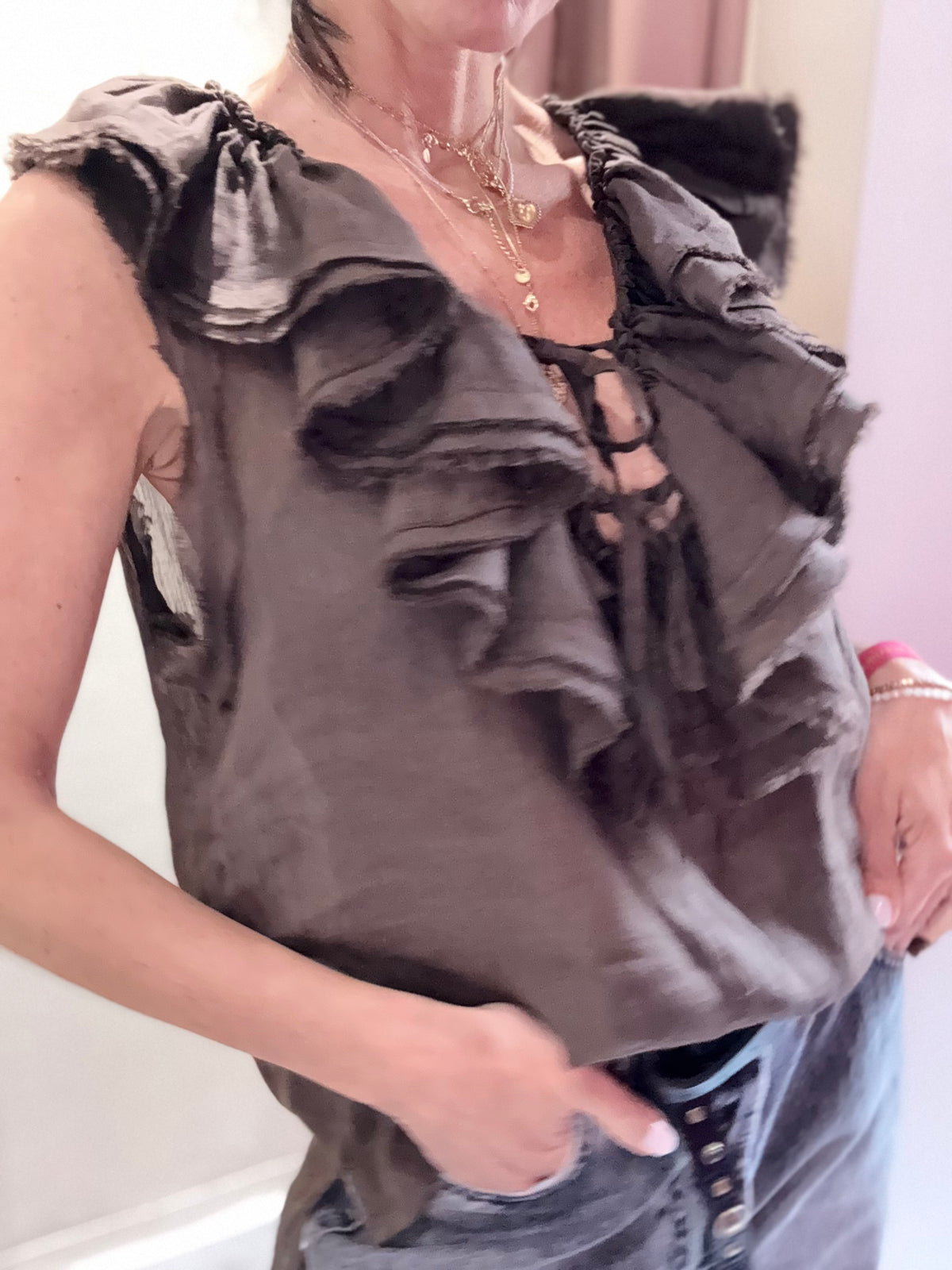 Blusa Balze Cioccolato PHILIA LOFT