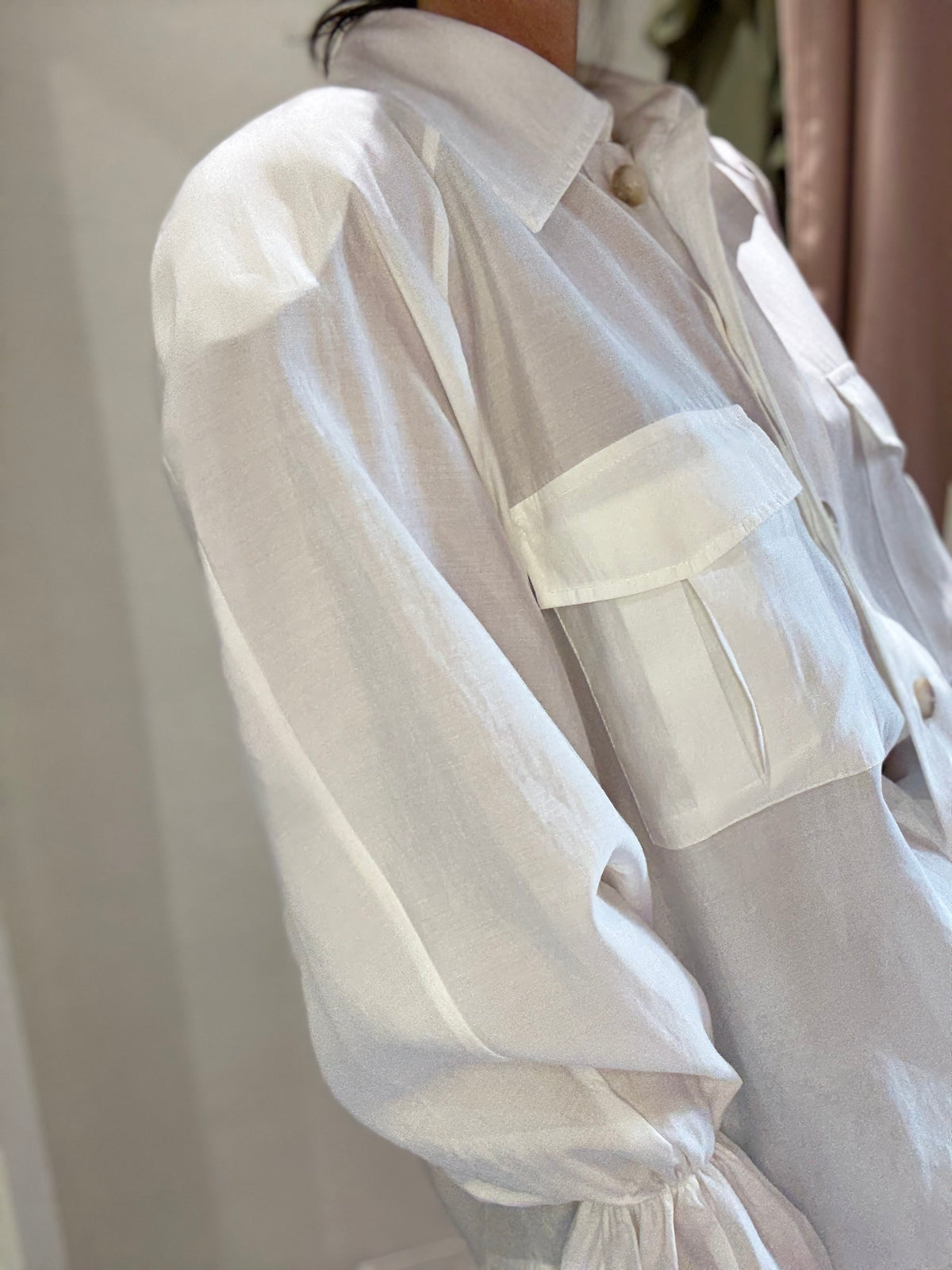 Camicia HAVEONE bianca Spalle Imbottite