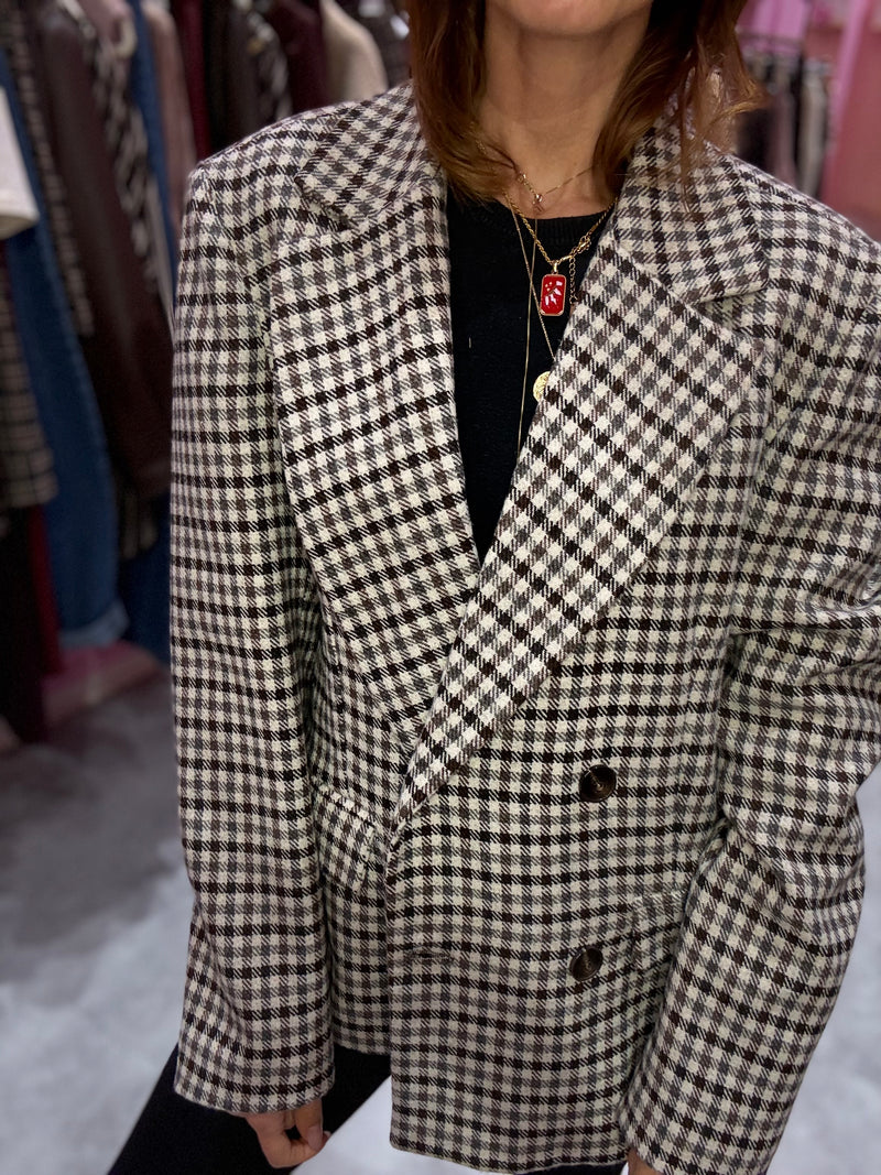 Blazer Check Moro Lana