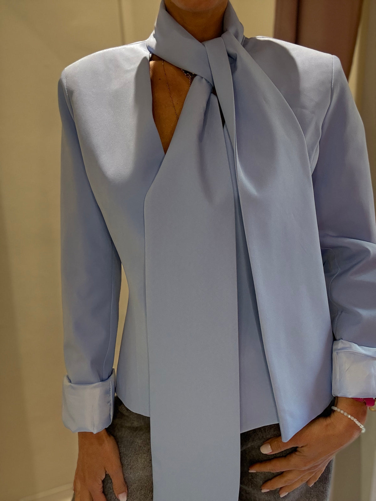 Giacca FOULARD Azzurro KOSTUM N1