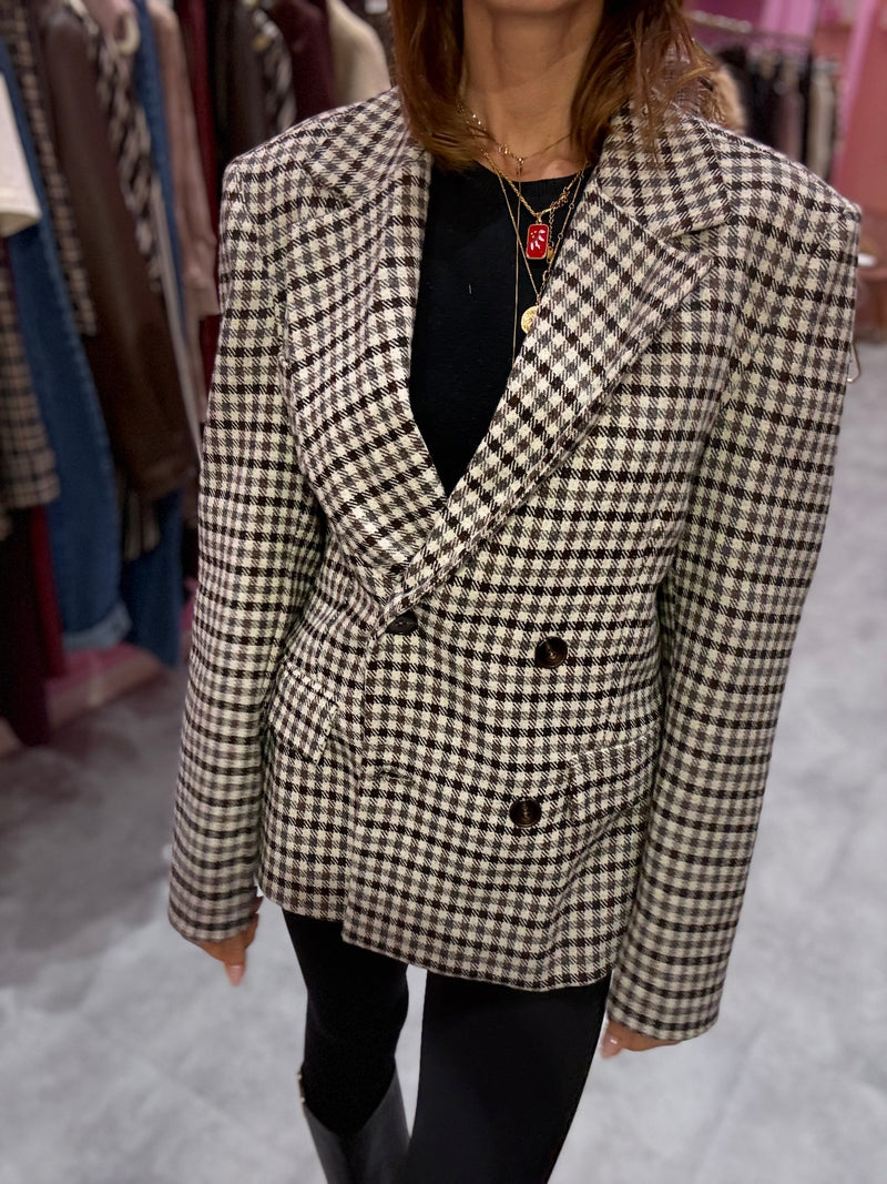 Blazer Check Moro Lana