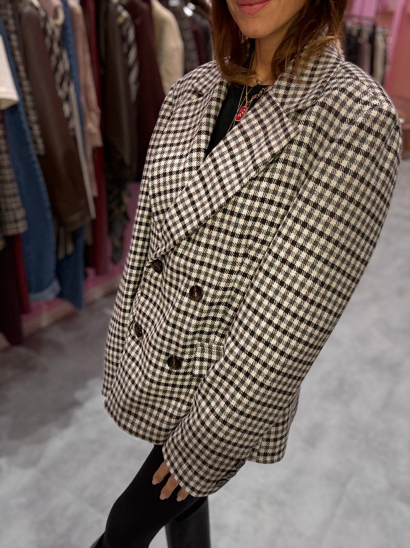 Blazer Check Moro Lana