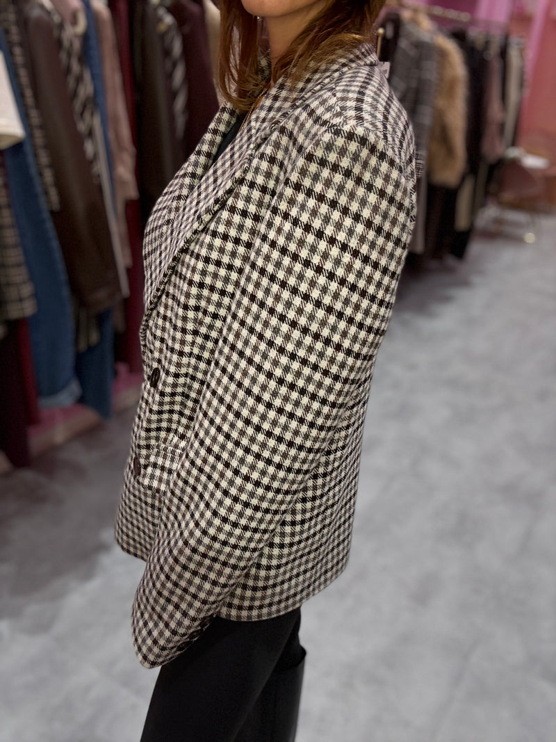 Blazer Check Moro Lana