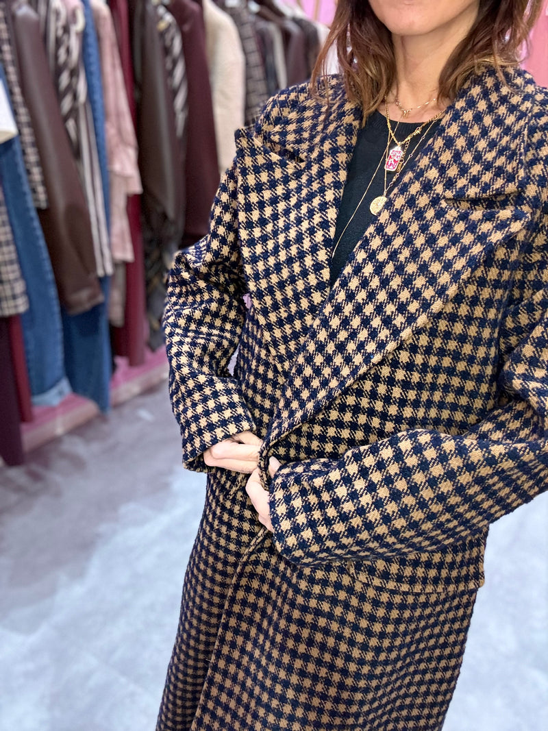 CAPPOTTO NAVY CARAMELLO