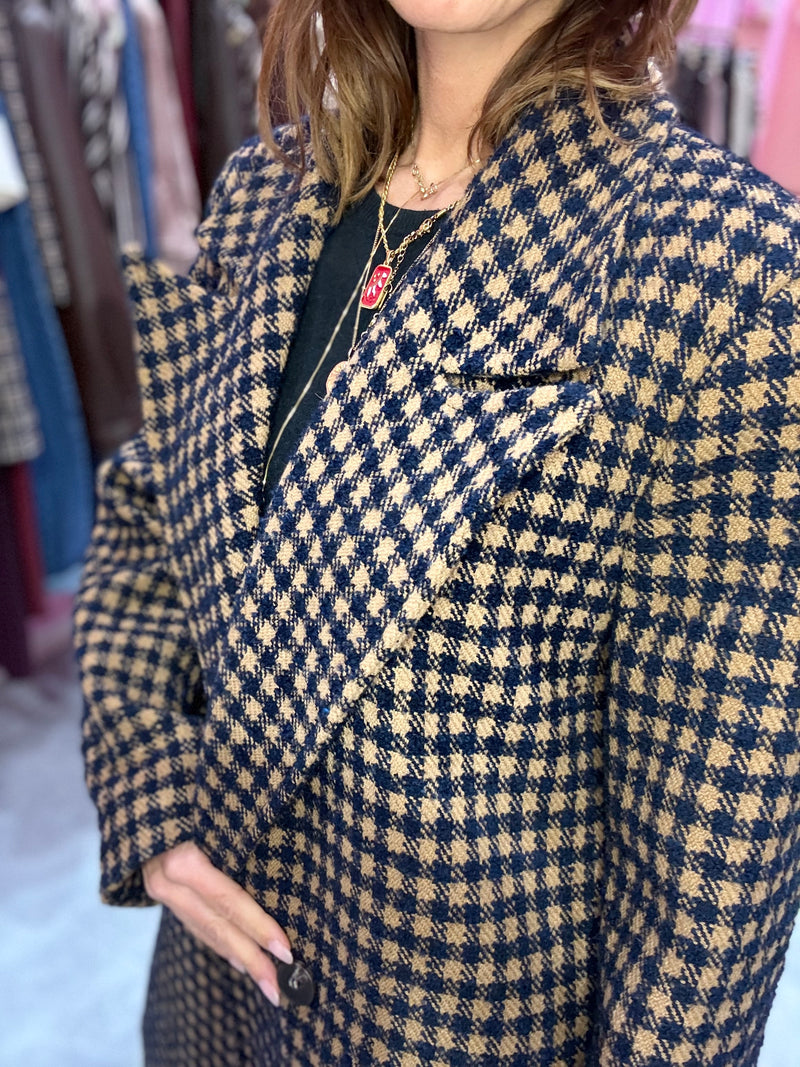 CAPPOTTO NAVY CARAMELLO