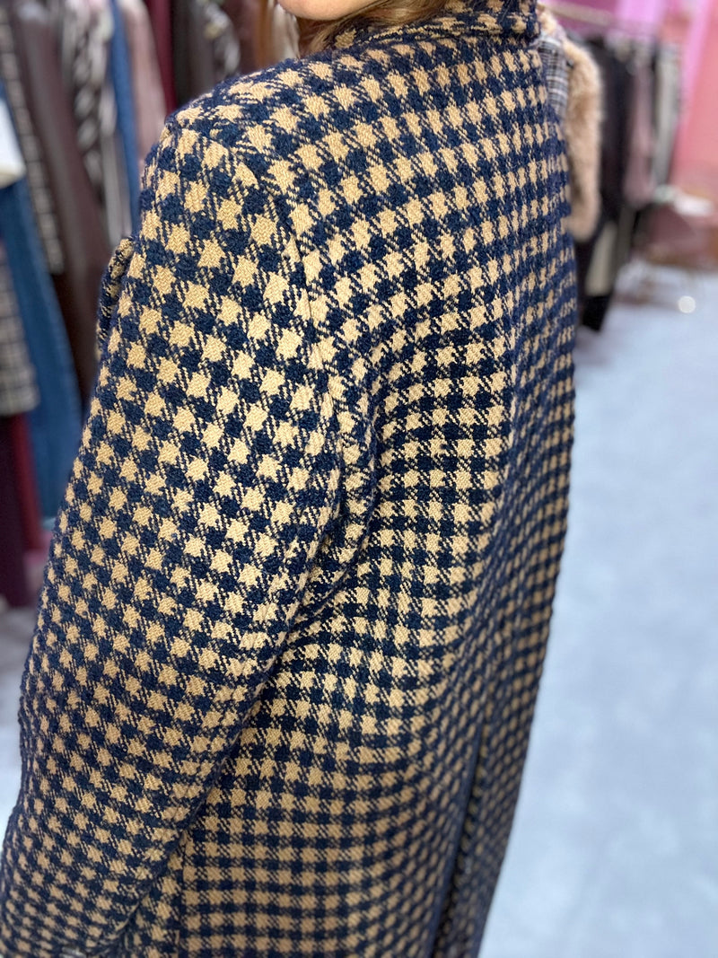 CAPPOTTO NAVY CARAMELLO