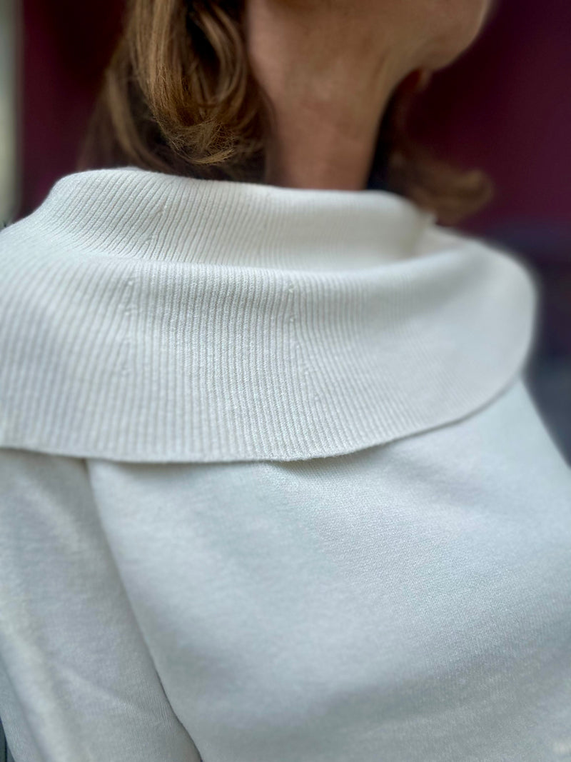 Maglia Collo Barca Bianca