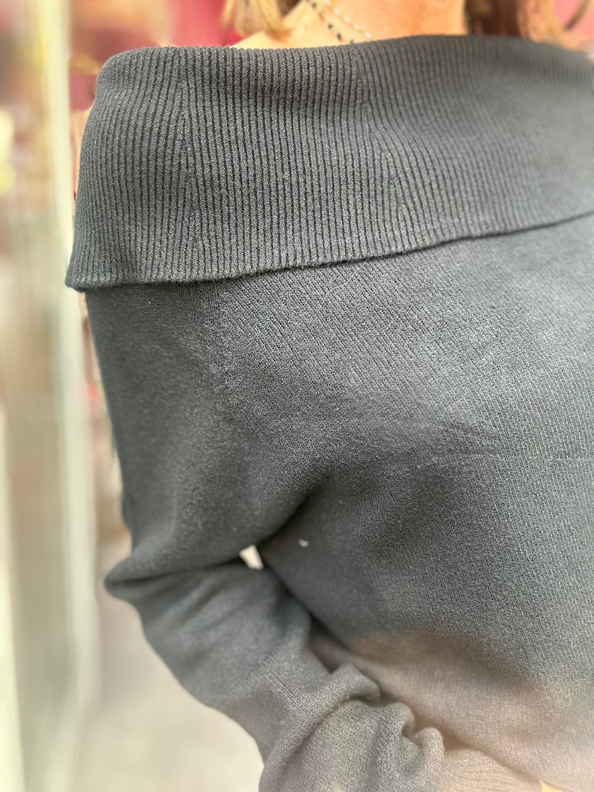 Maglia Collo Barca Nera
