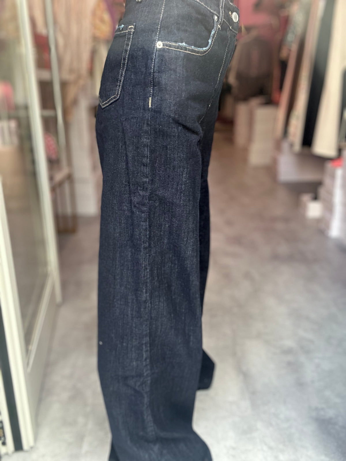 Costy Dany Jeans Palazzo Blu