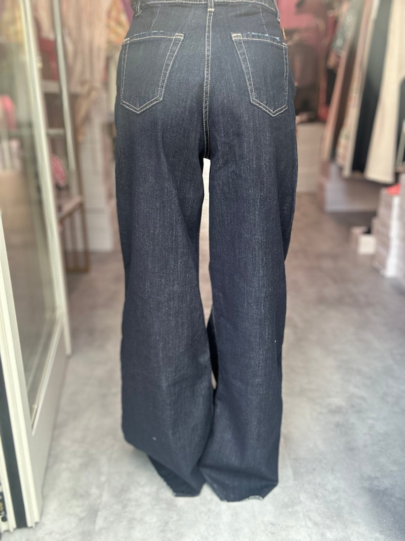 Costy Dany Jeans Palazzo Blu