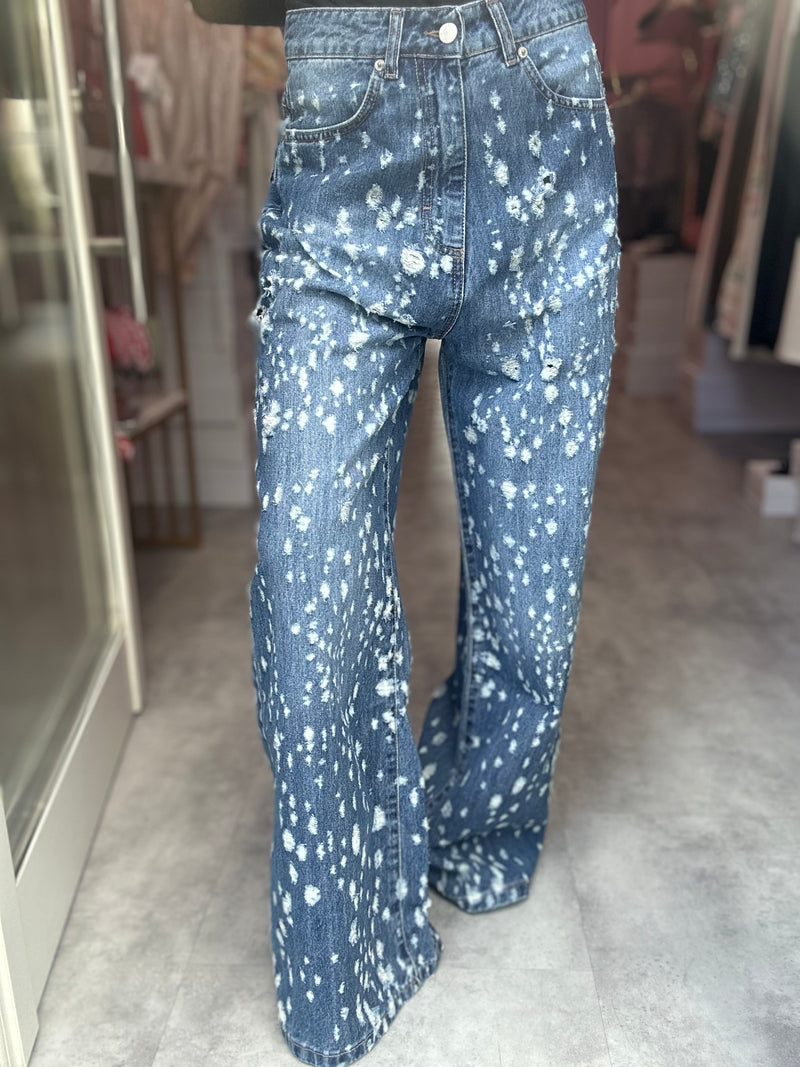 Jeans Palazzo Strappi