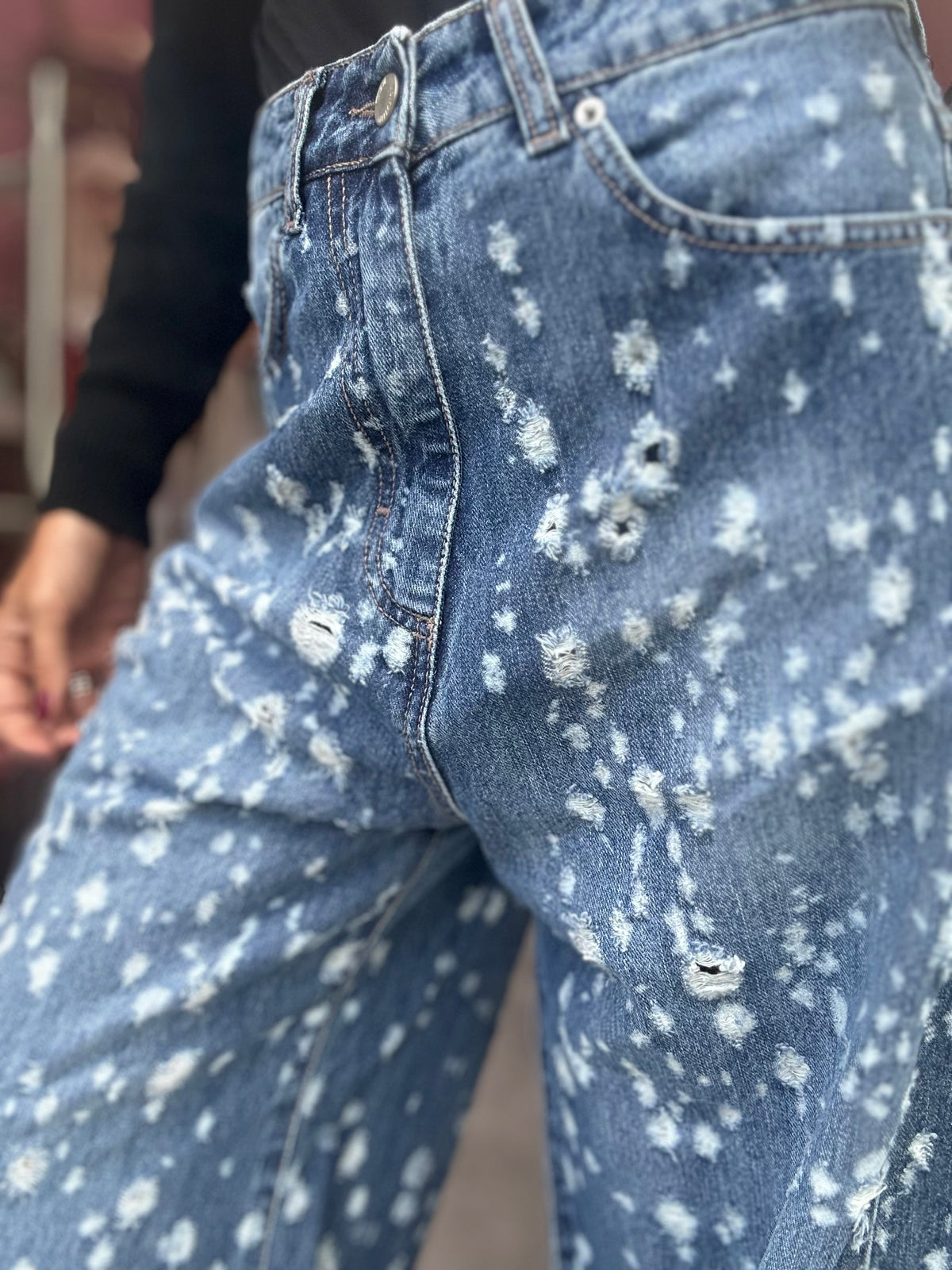 Jeans Palazzo Strappi