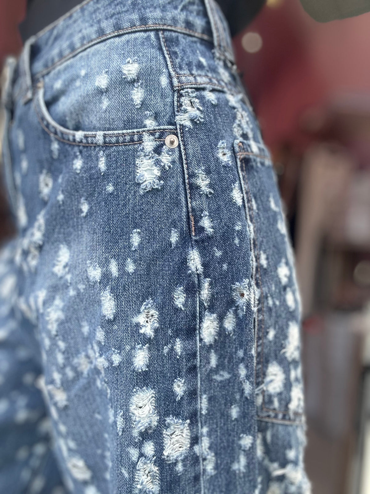 Jeans Palazzo Strappi