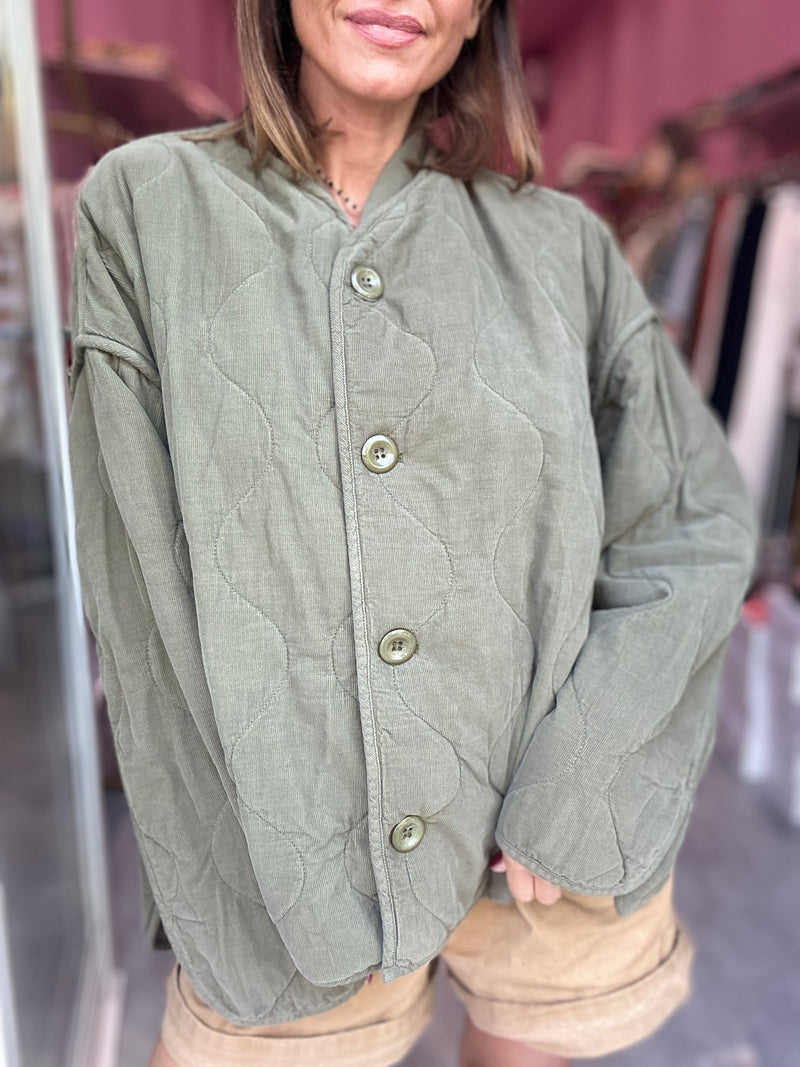 Giacca Trapuntata Verde