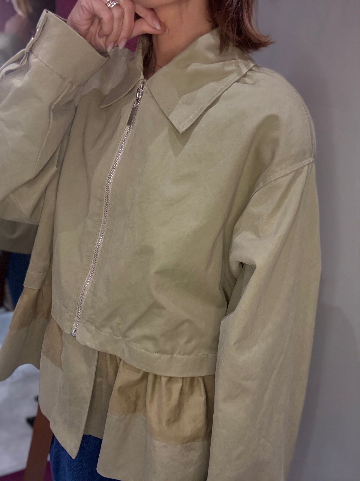 TENSIONE IN TRENCH SALVIA / BRUCIATO