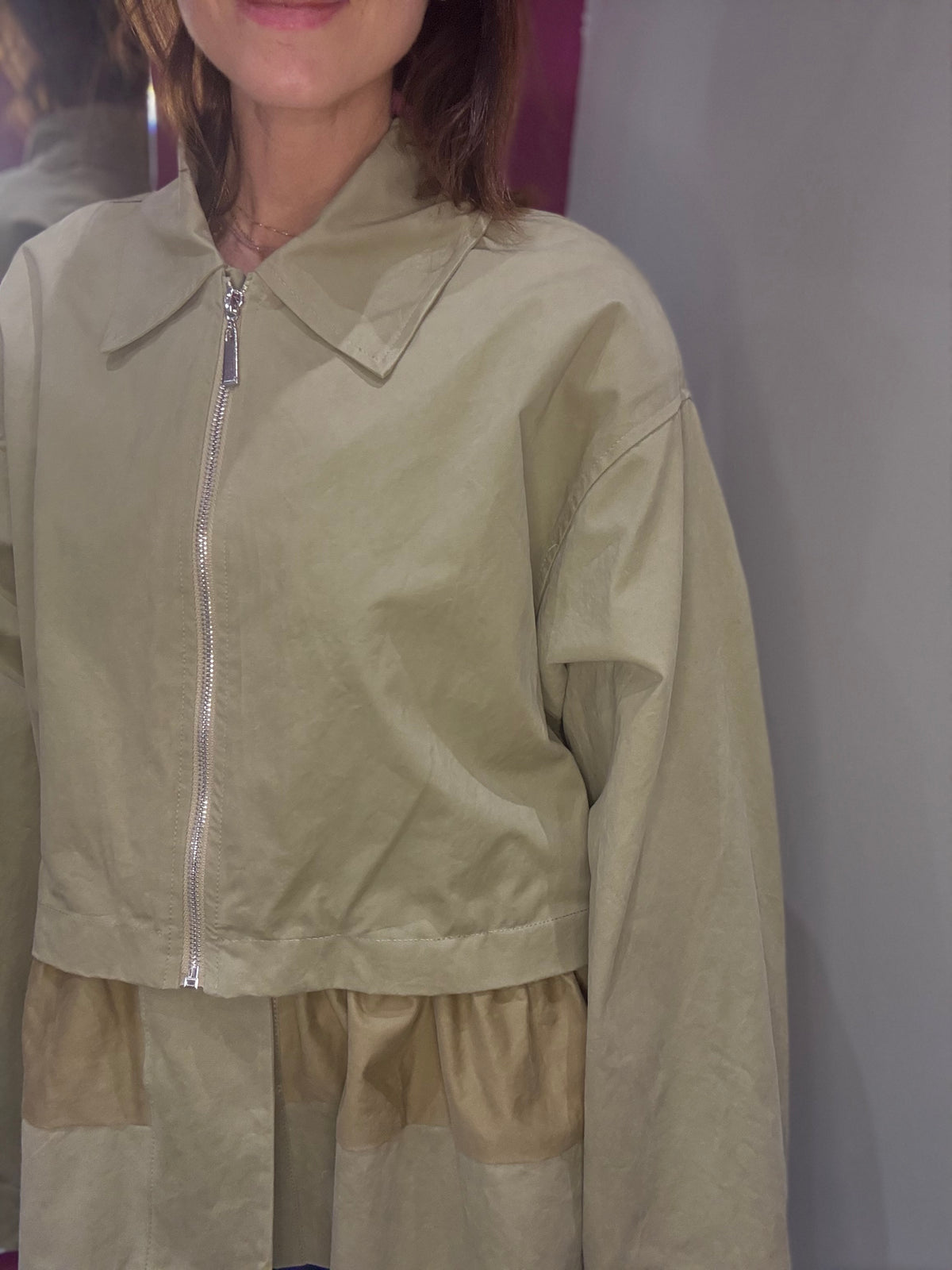 TENSIONE IN TRENCH SALVIA / BRUCIATO