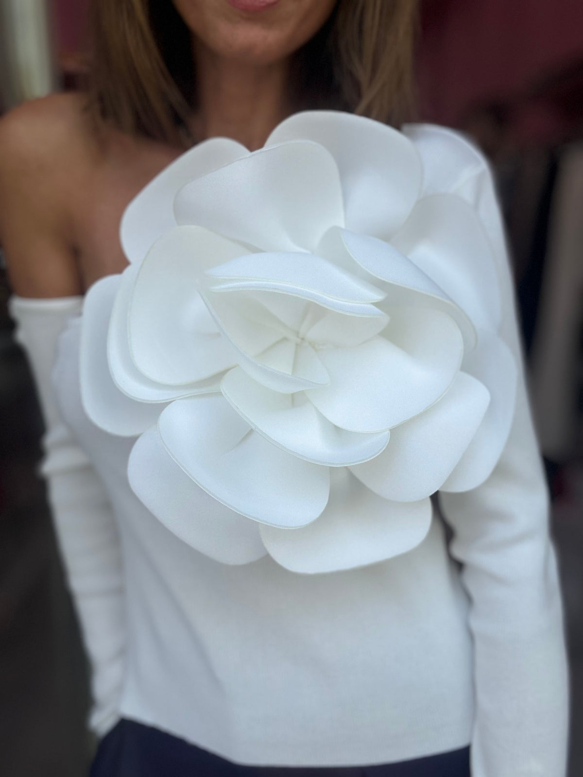 Maglia Bianca Fiore
