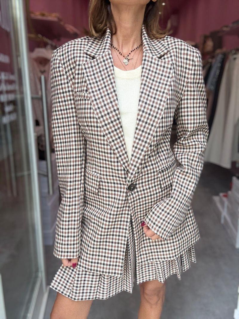 Blazer Quadretti Cioccolato