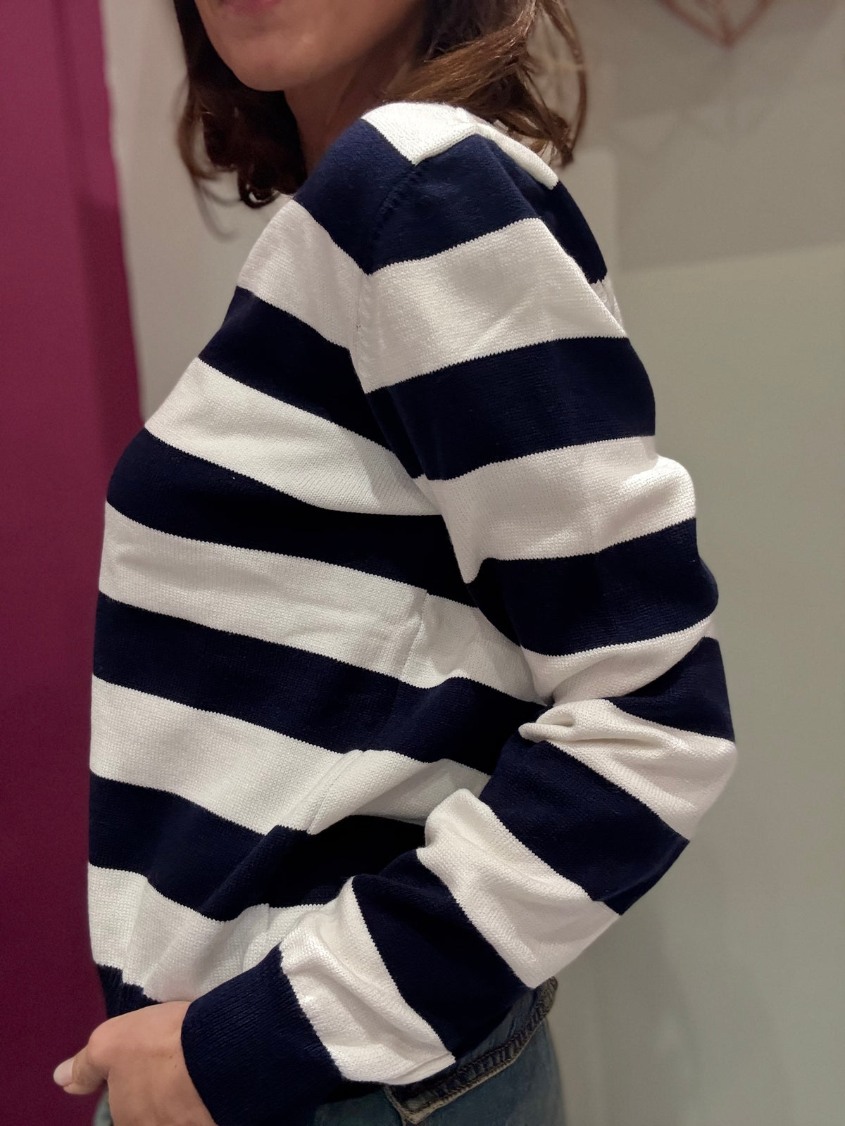 Maglia Righe TENSIONE IN Bianco e Blu