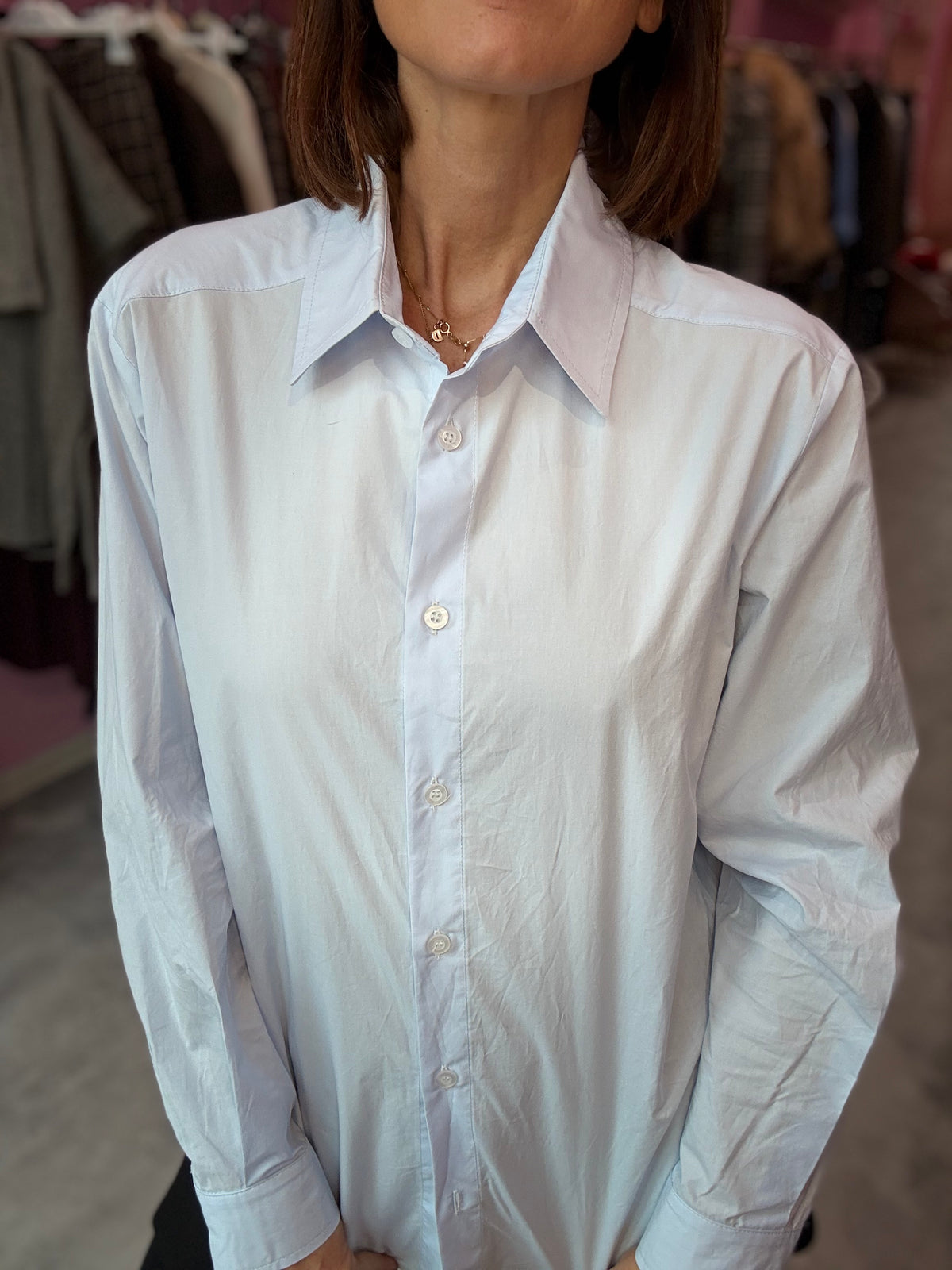 Camicia Cotone Azzurra