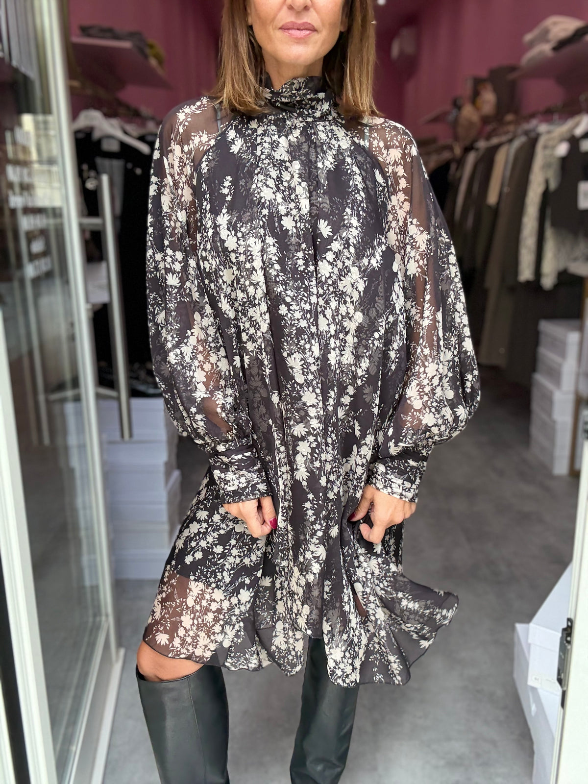 Abito Floreale Tulle