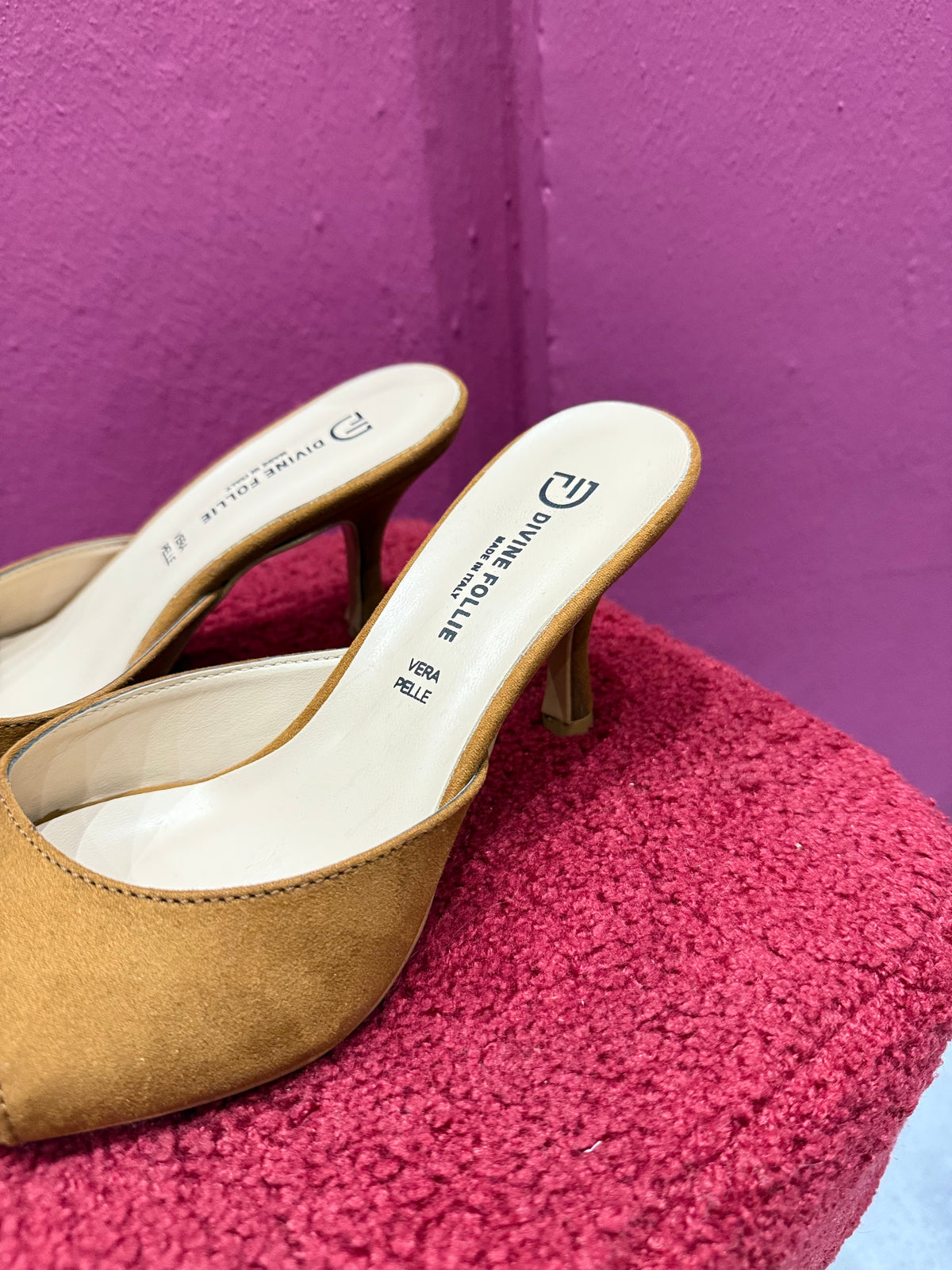 Mule Marrone Camoscio DIVINE FOLLIE