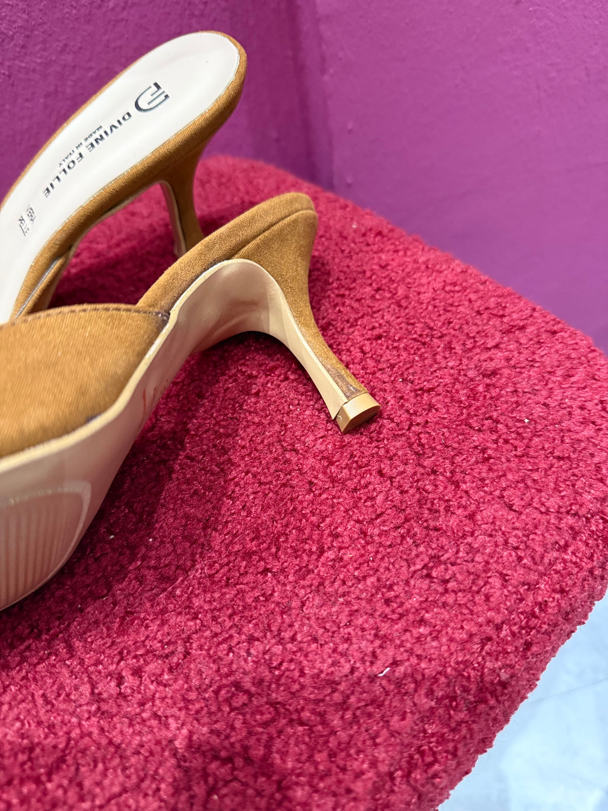 Mule Marrone Camoscio DIVINE FOLLIE