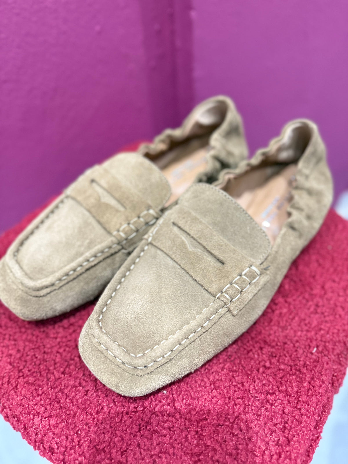 Mocassino Camoscio Beige DIVINE FOLLIE