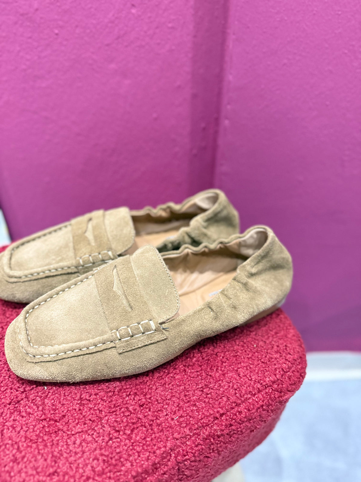 Mocassino Camoscio Beige DIVINE FOLLIE