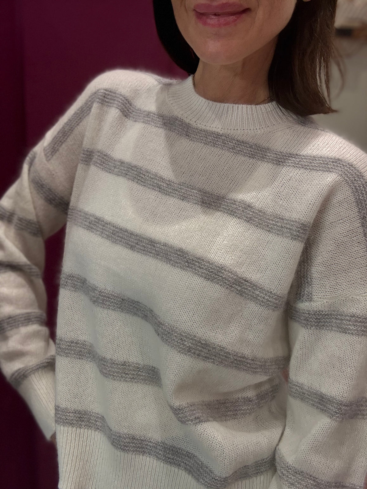 Maglia Racoon Grigio e Bianco ART LOVE PARIS