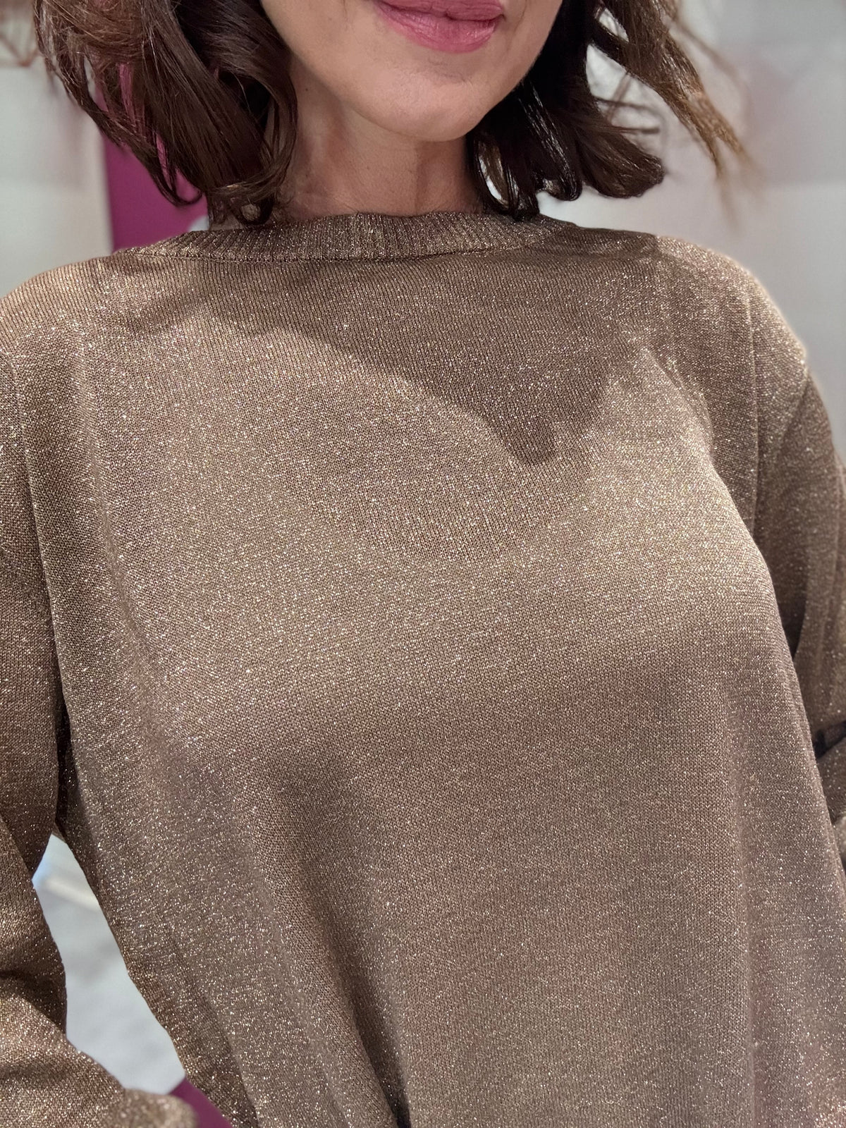 T-SHIRT LUREX ORO PHILIA LOFT