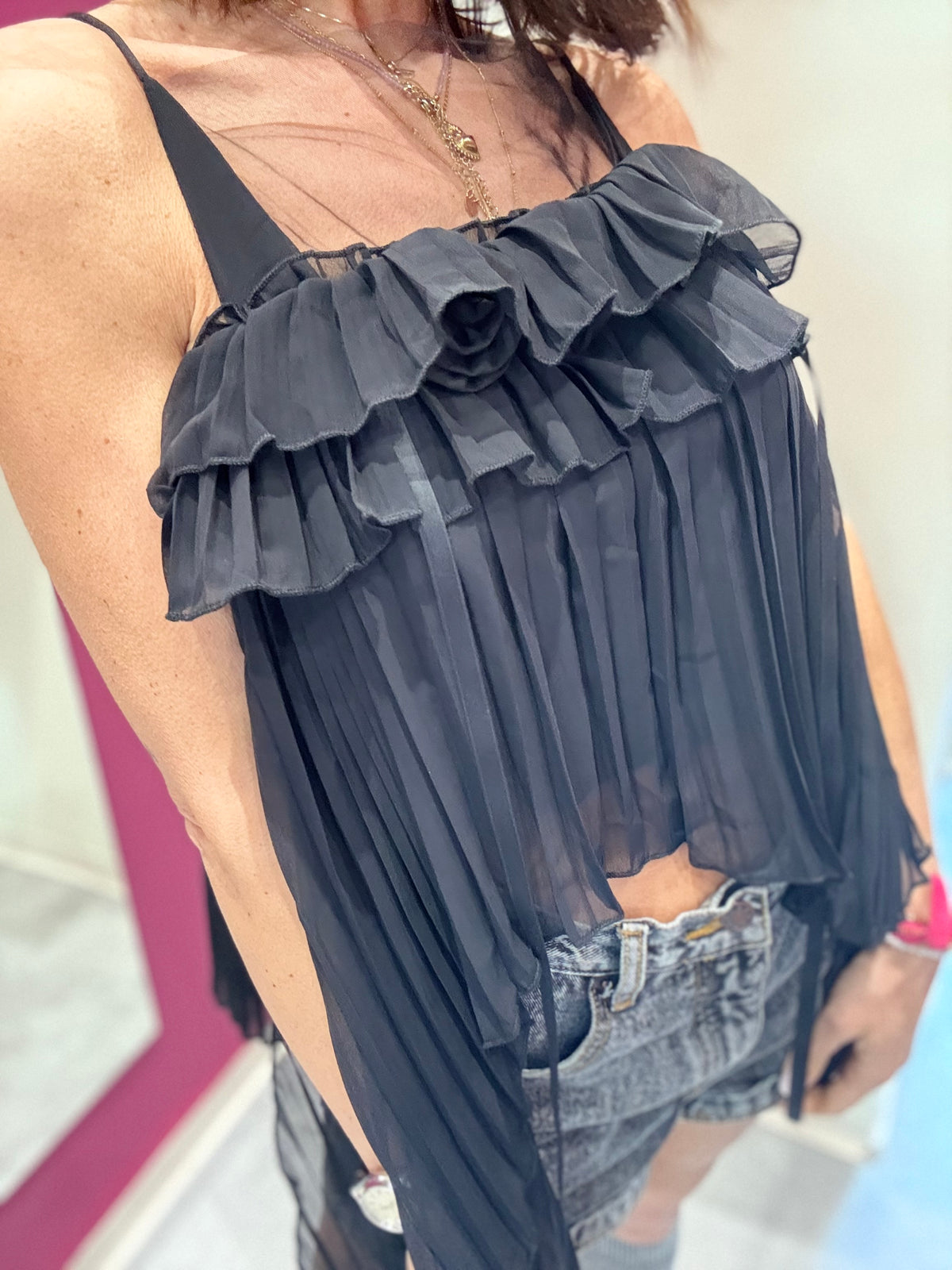 TOP BALZE NERO ODI ODI
