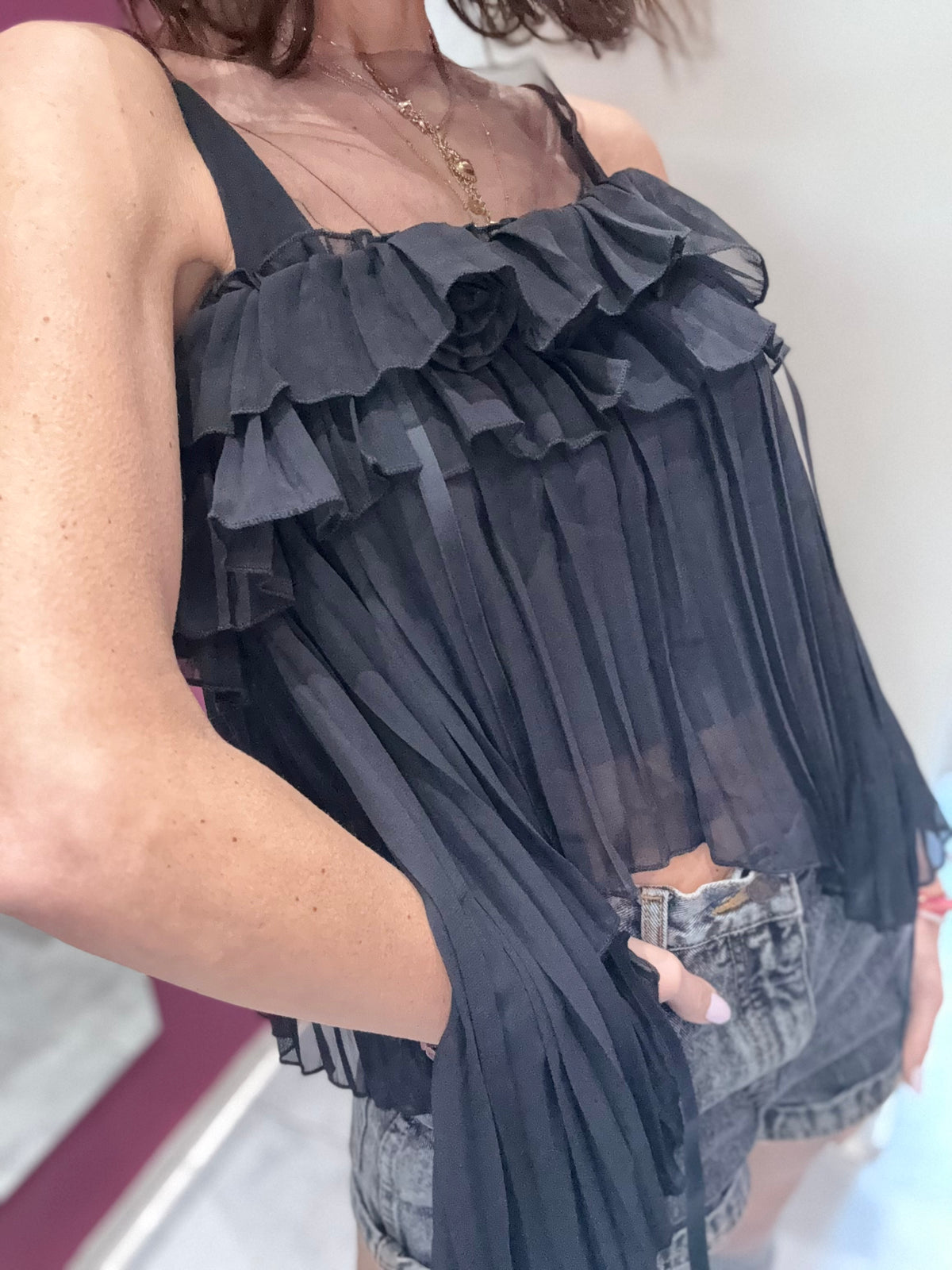 TOP BALZE NERO ODI ODI