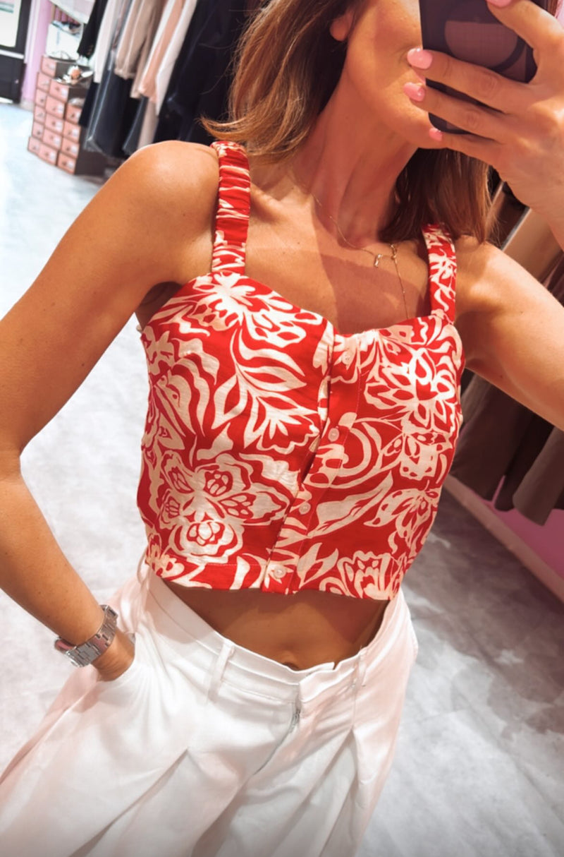 Top Cropped Fiori