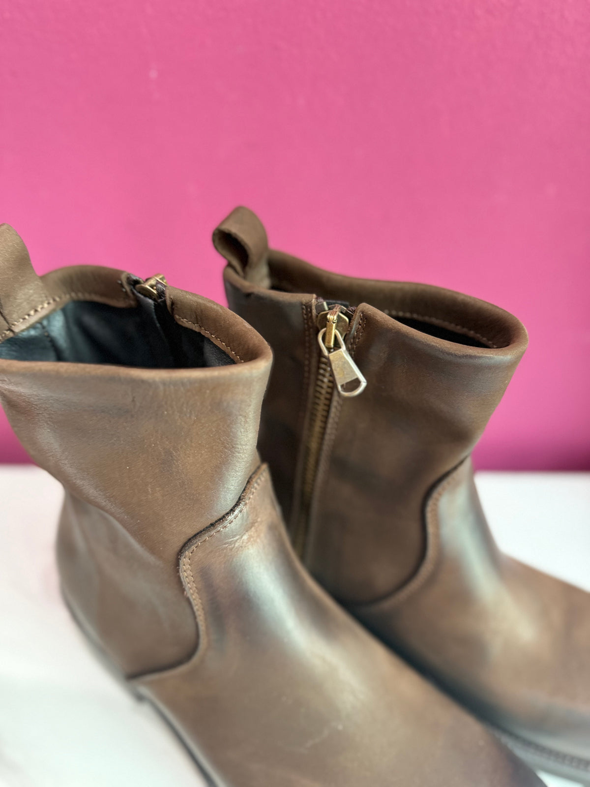 Ankle Boot Moro Punta Quadrata