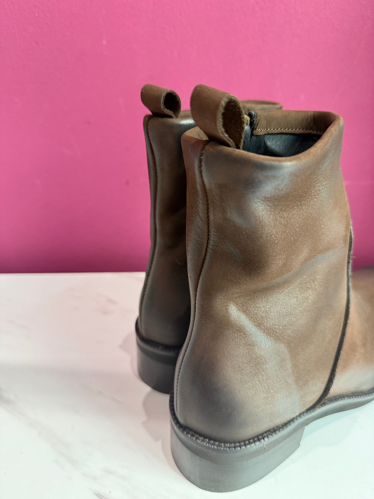 Ankle Boot Moro Punta Quadrata