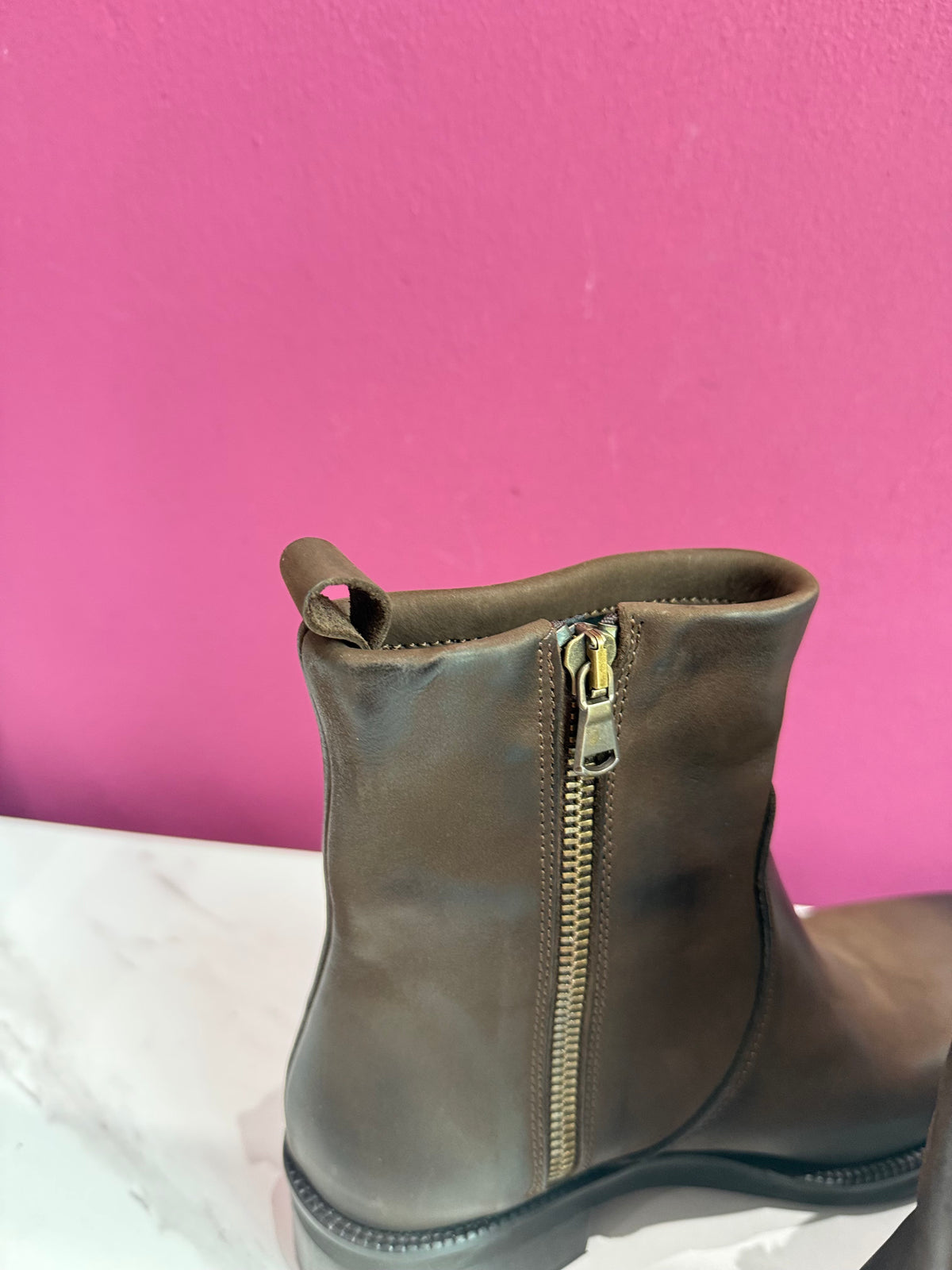 Ankle Boot Moro Punta Quadrata