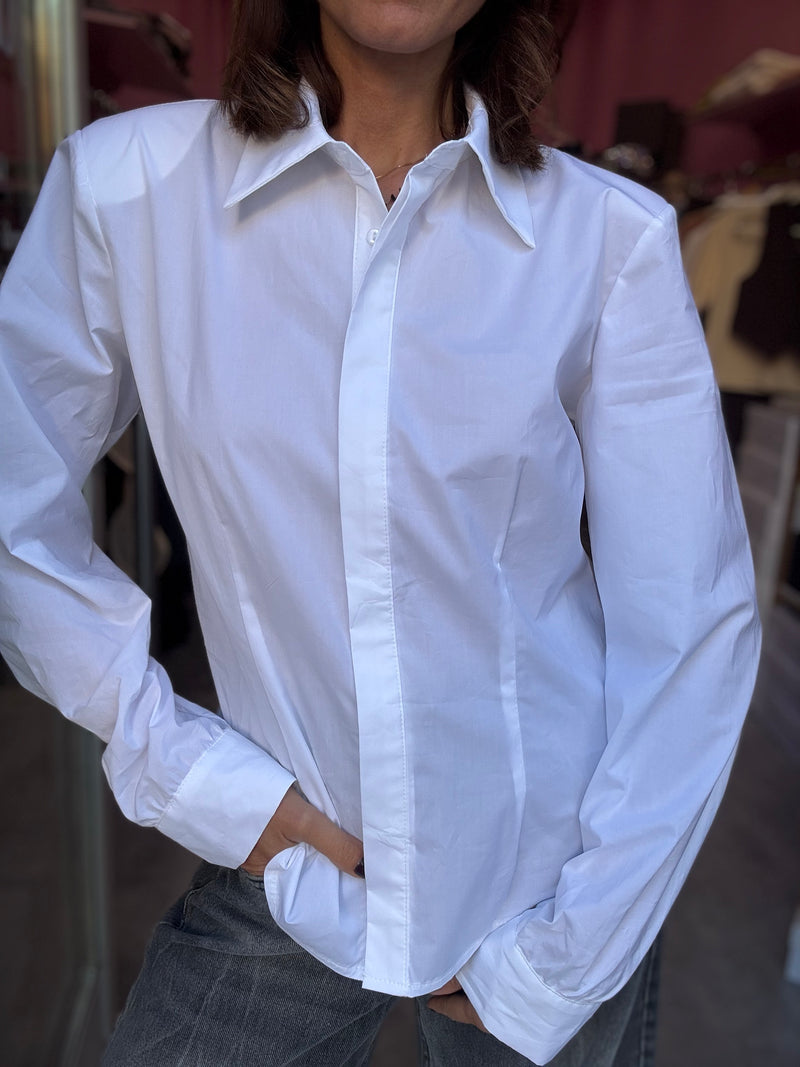 Camicia Bustier Bianca
