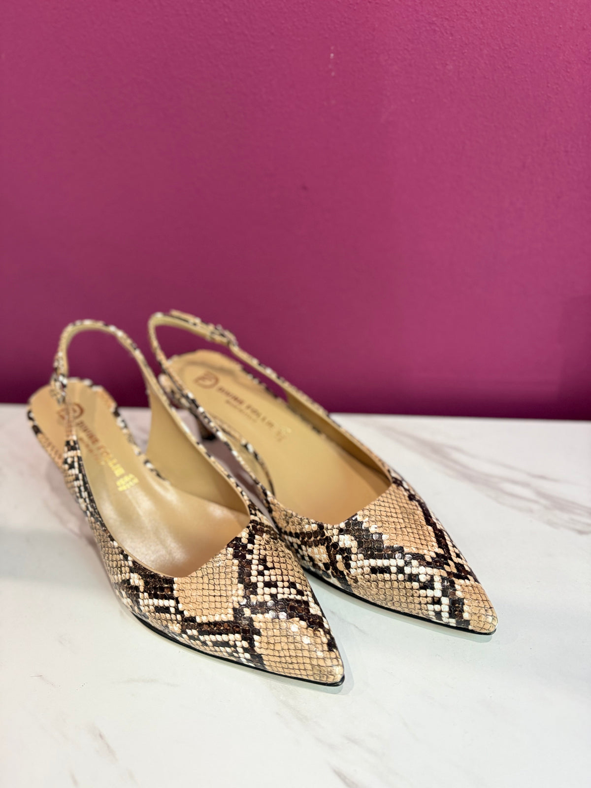 Slingback Stampa Pitone Roccia DIVINE FOLLIE