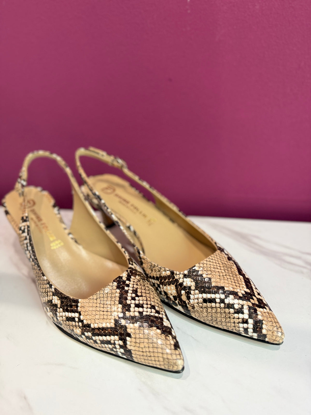 Slingback Stampa Pitone Roccia DIVINE FOLLIE