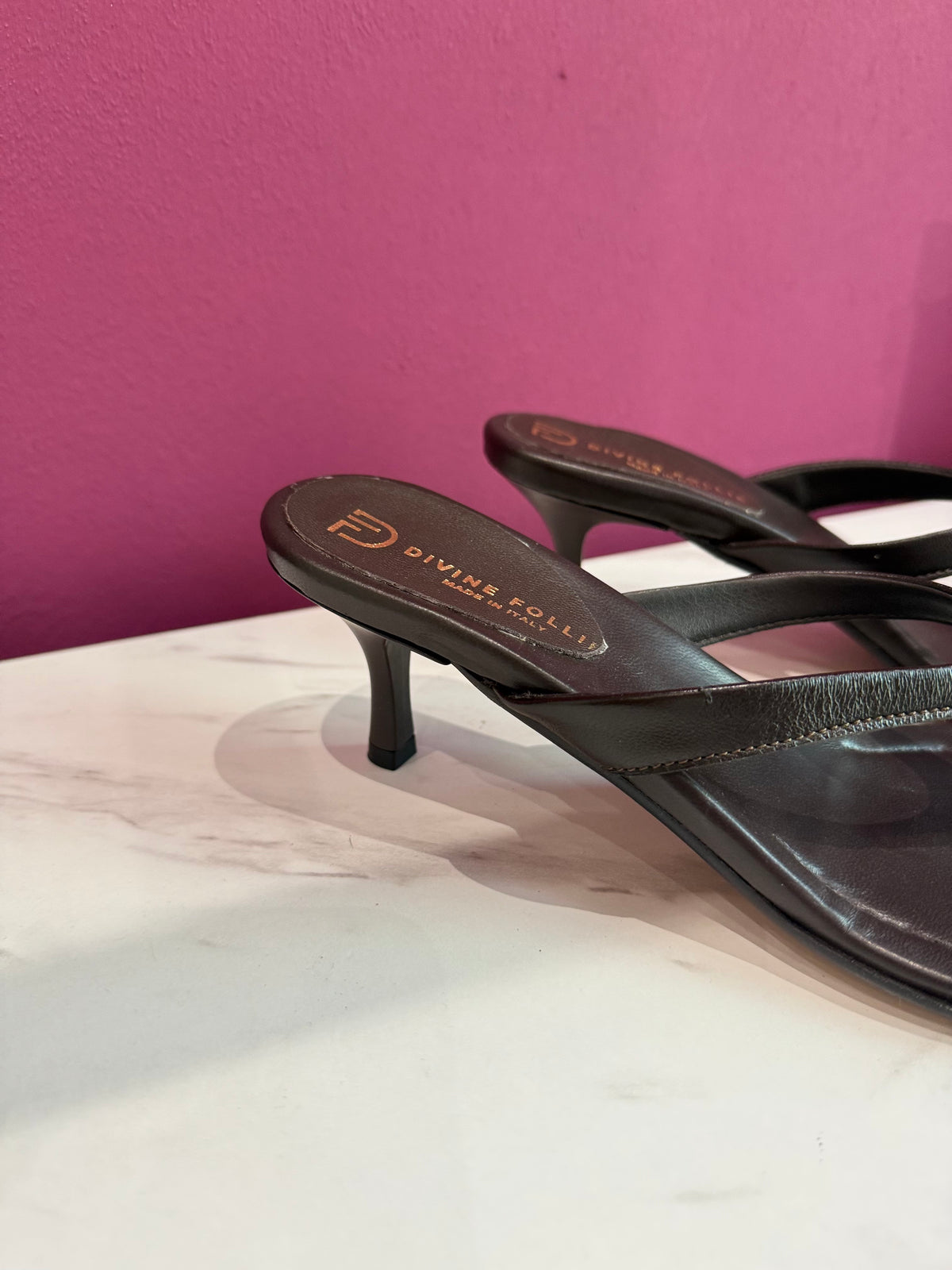 Infradito Moro Pelle DIVINE FOLLIE