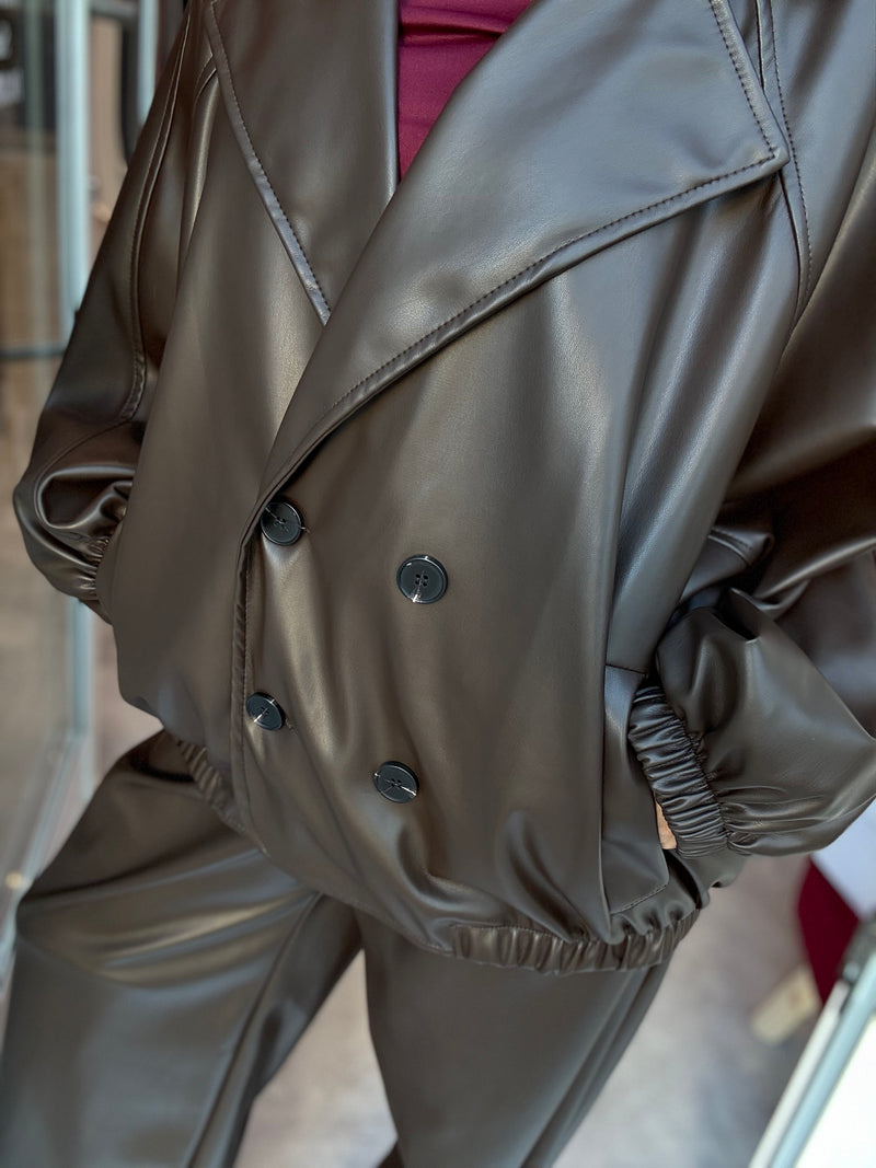 Bomber Ecopelle Cioccolato