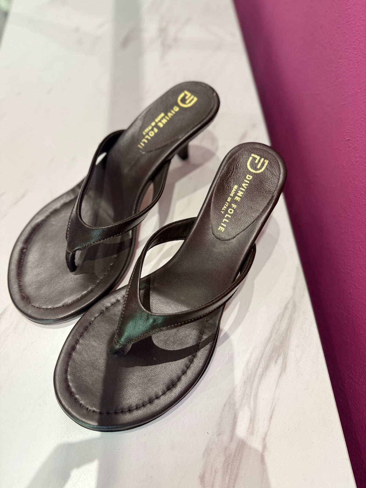 Infradito Moro Pelle DIVINE FOLLIE