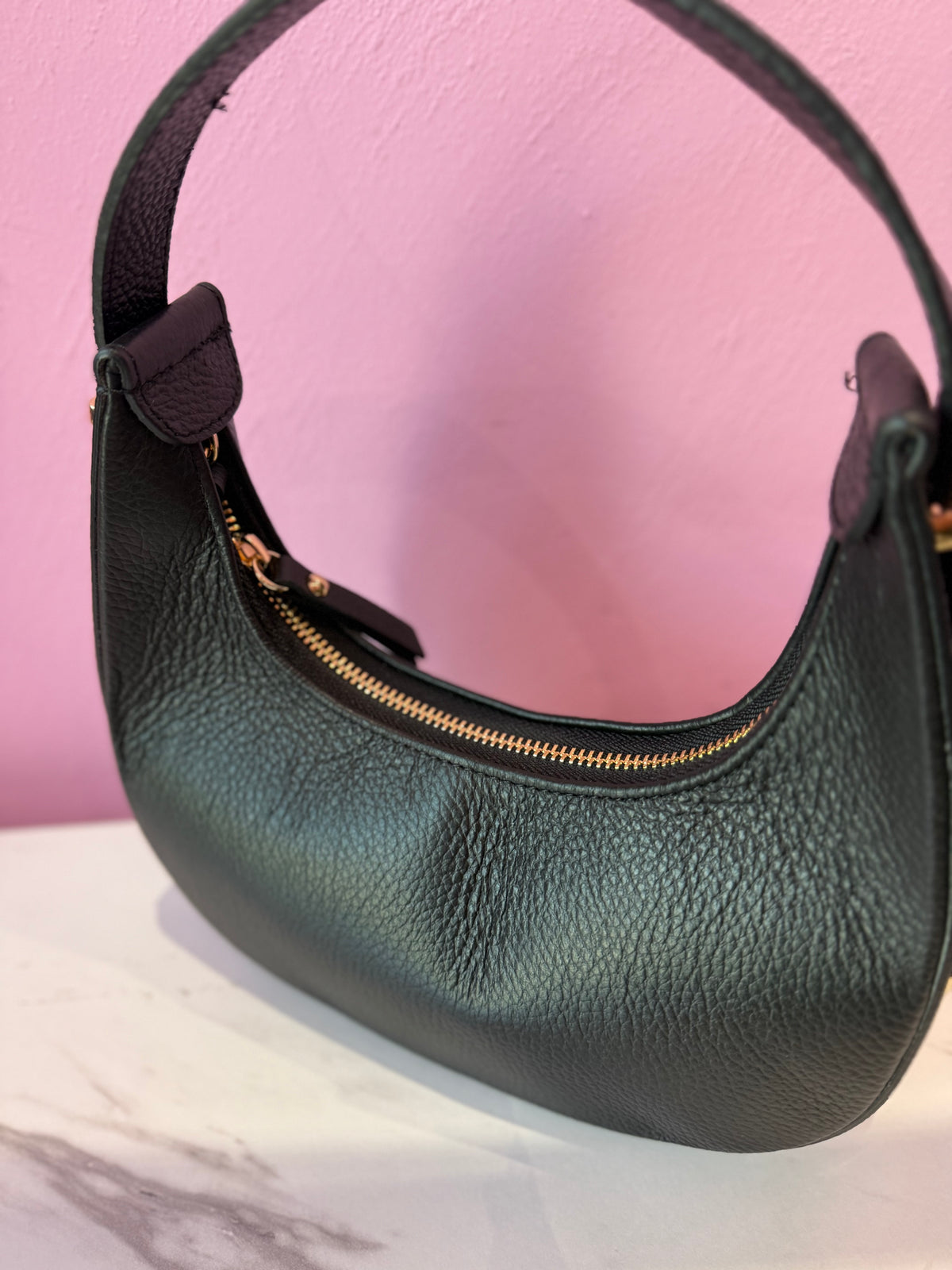MINI  HOBO PELLE NERA