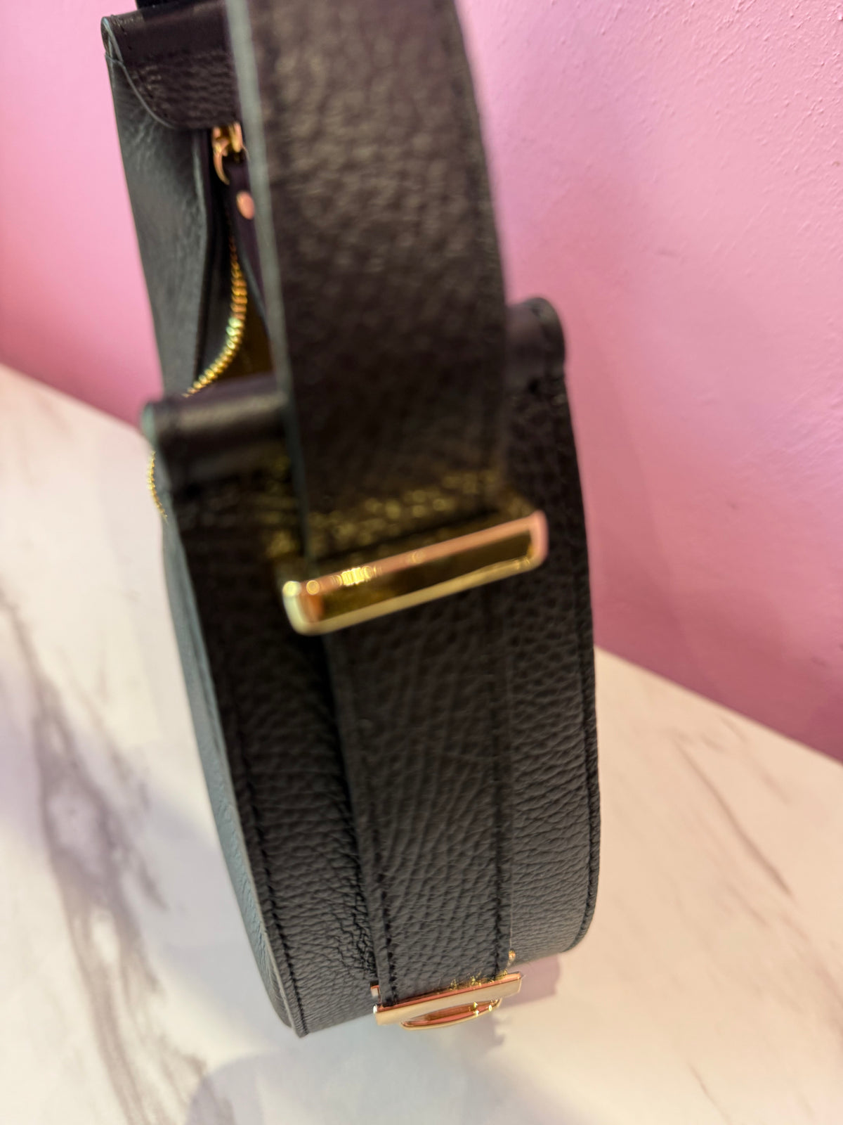 MINI  HOBO PELLE NERA