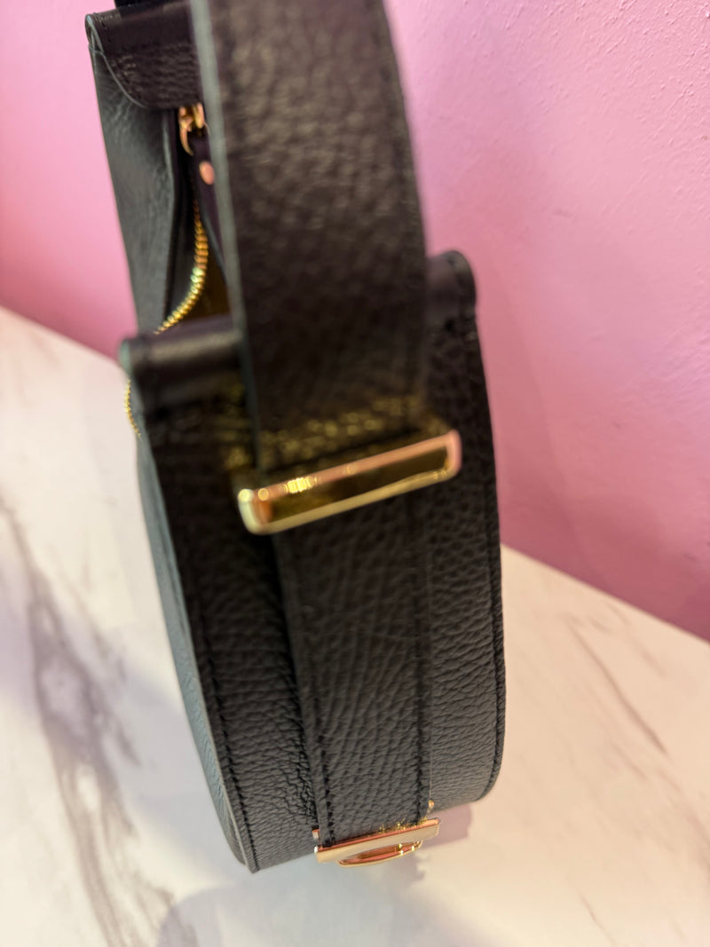 MINI  HOBO PELLE NERA