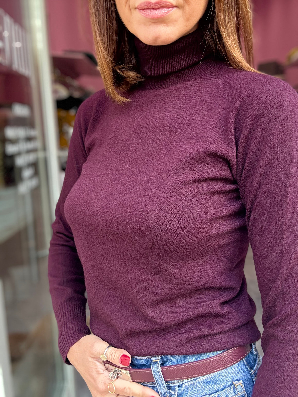 Maglia Vino Collo Alto