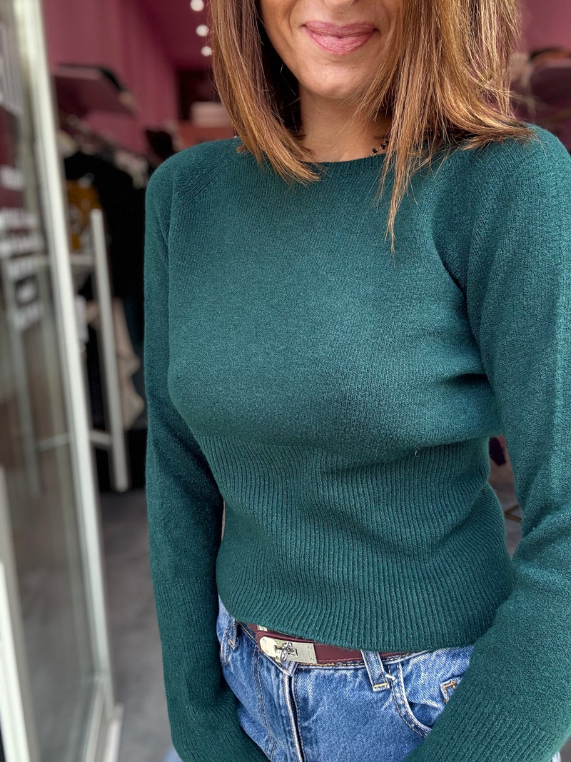 Maglia Viscosa Streth Verde