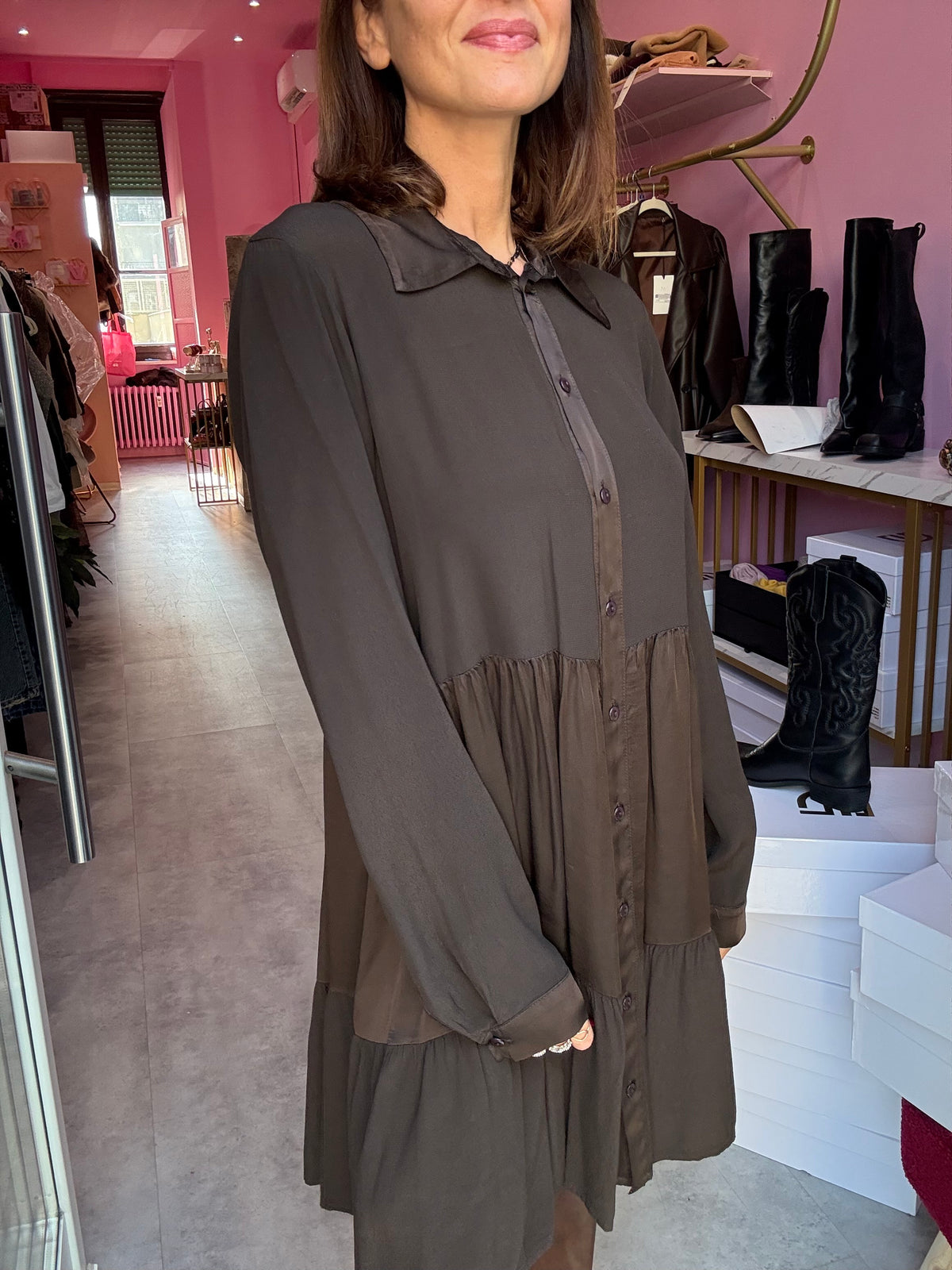 Abitino Chemisier Cioccolato