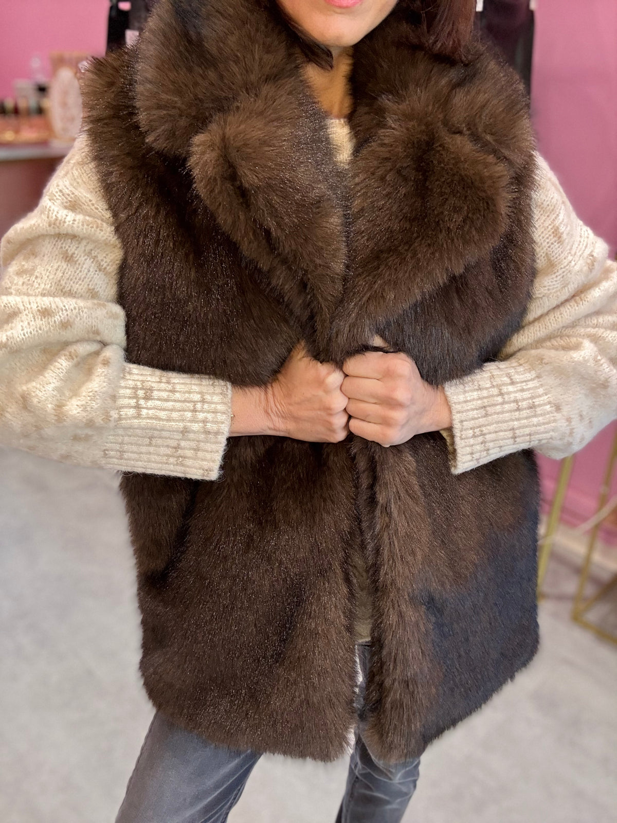 Gilet Eco Pelliccia ANGELA DAVIS